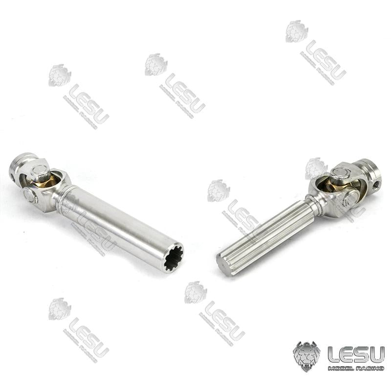 LESU 1/14 truck Tamiya tractor spline drive shaft stainless steel welding CVD universal joint coupling climbing car