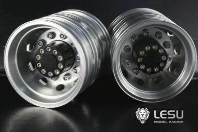 1/14 truck rear wheel hub aluminum alloy W-2012 Tamiya tractor mud head DIY dump truck model accessories LESU