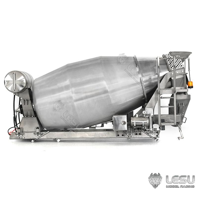 LESU 1/14 Tamiya simulation remote control toy mixer truck upgrade model full metal mixer truck container