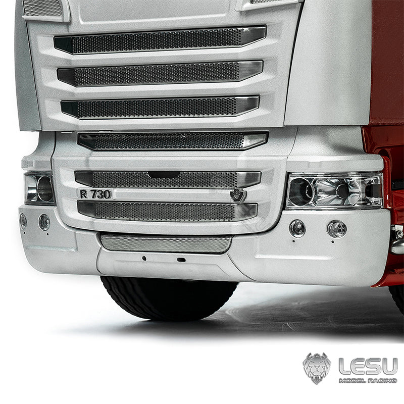 1/14 truck model R730 front face grille bumper set Tamiya tractor R620 R470 modification upgrade