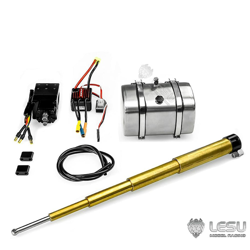 LESU Y-1509 series 1/14 front multi-stage hydraulic brass cylinder system suitable for 1/14 truck model modification and upgrade