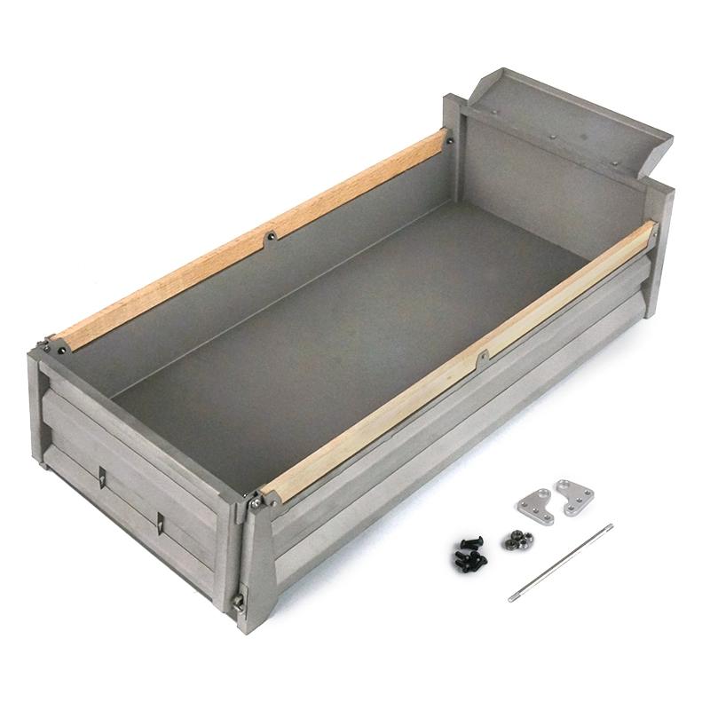 LESU 1/14 Tamiya Truck King mid-cylinder dump truck model toy metal dump bucket