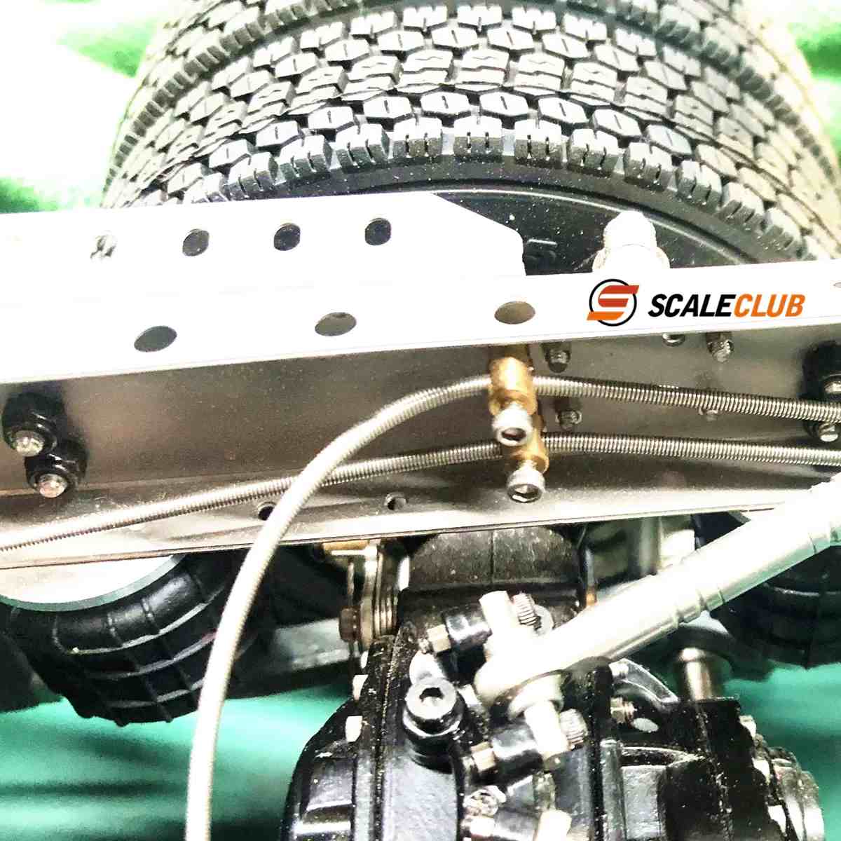 Scaleclub Model 1 set Metal stainless steel lock differential pull wire spring cable Wire diameter: 1.6MM Length: 50CM