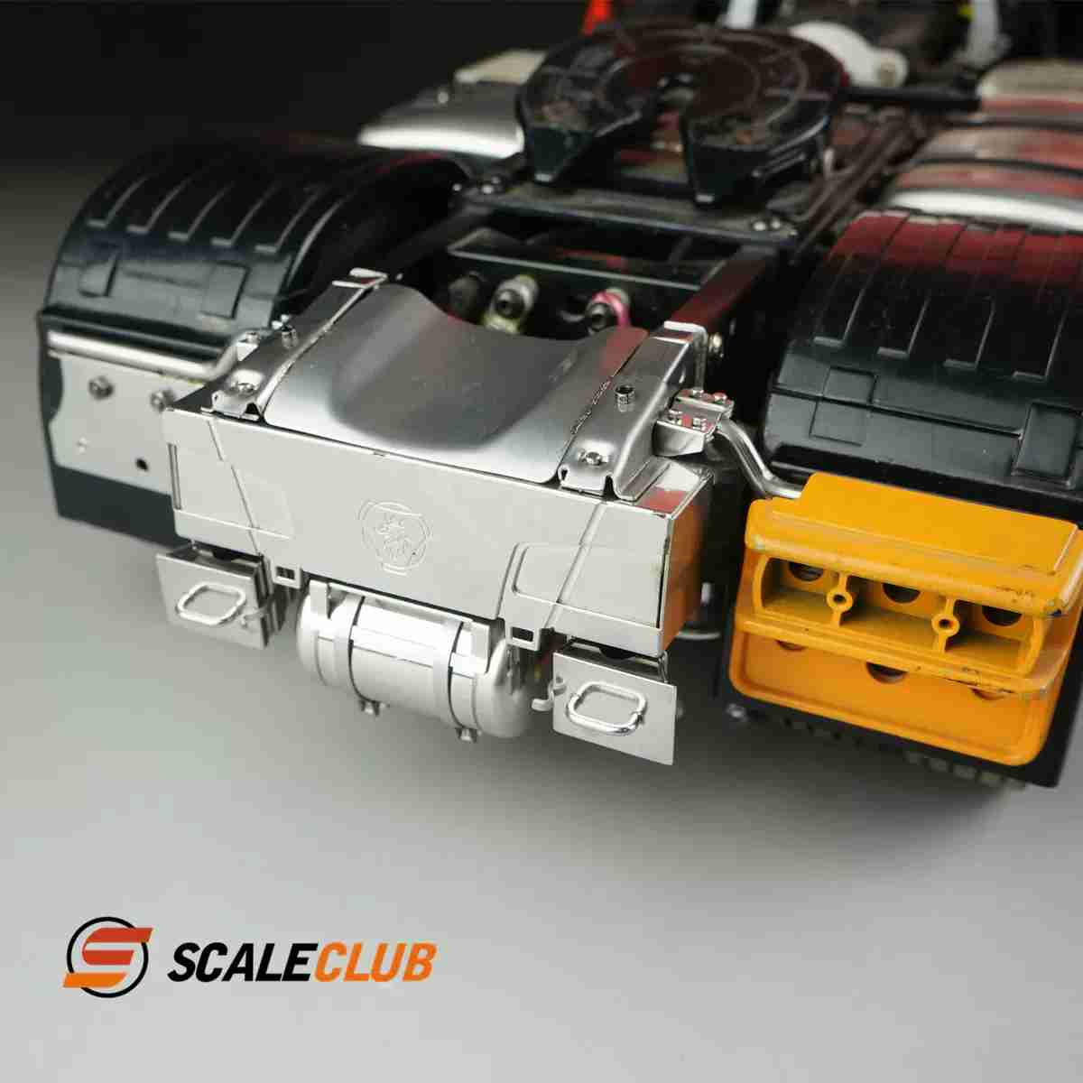 scaleclub 1/14 Tamiya Scania tractor upgrade metal rear tail beam rear gas tank anti-skid