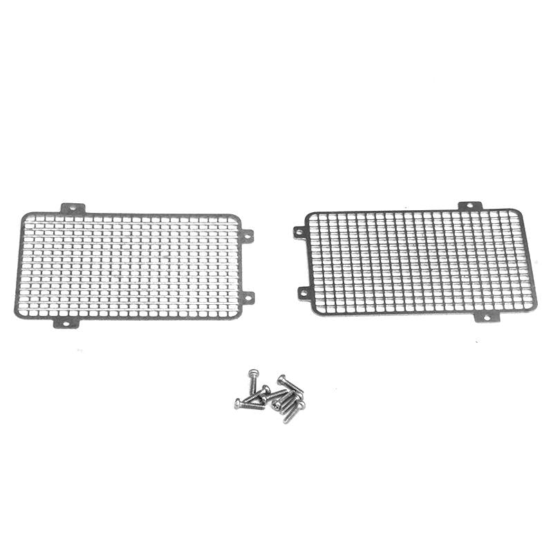 1 pair of LESU 1/14 RC engineering dump truck model metal protective cover G-6208 for Tamiya TGX headlight cover upgrade parts