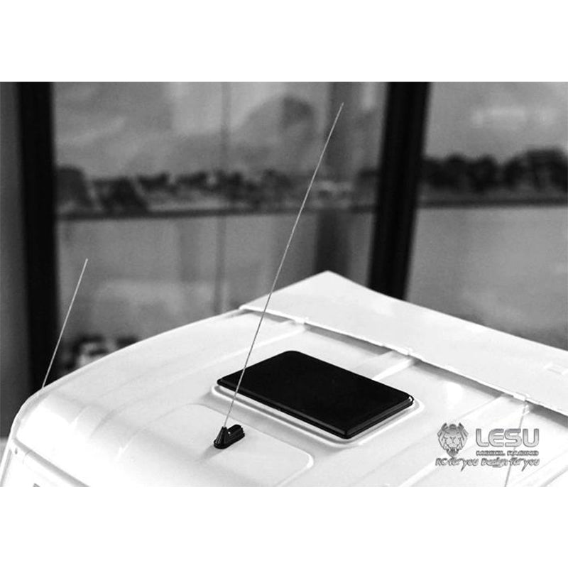 1/14 RC Truck Metal Simulation Antenna LESU G-6134 A B C Type Tamiya Traction Truck Dump Truck Model Toy Roof Upgrade Parts