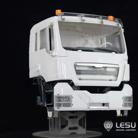 1 pair of LESU 1/14 RC engineering dump truck model metal protective cover G-6208 for Tamiya TGX headlight cover upgrade parts