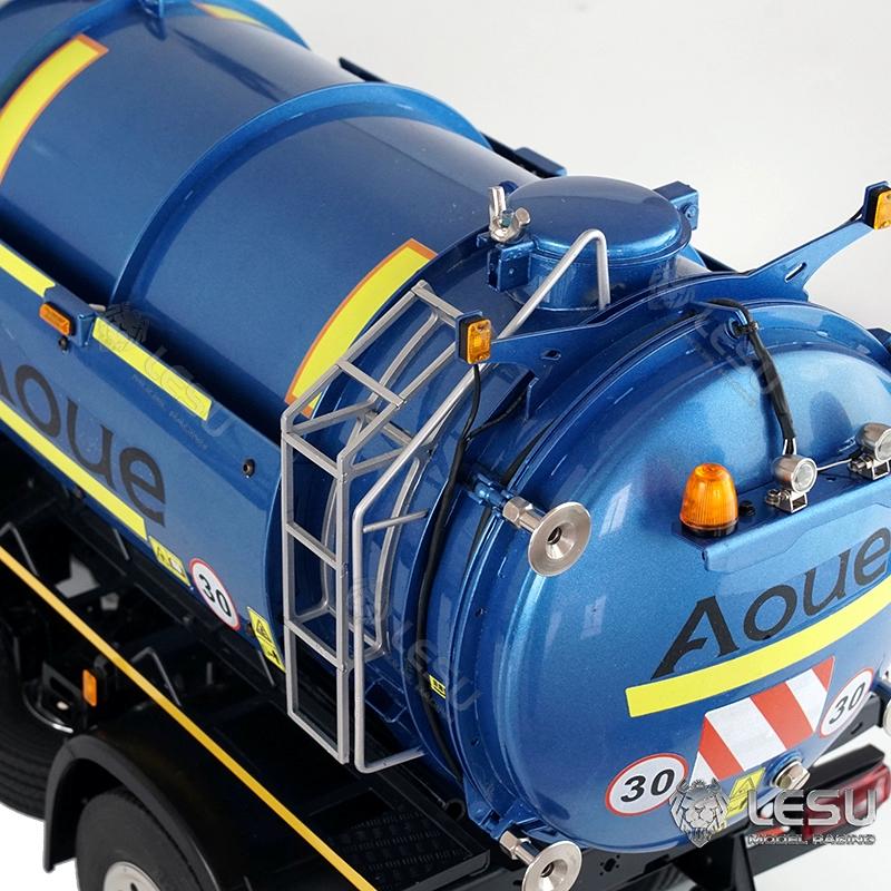 LESU 1/14 Simulation Model Toy 4X4 Vacuum Tank Water Suction Car