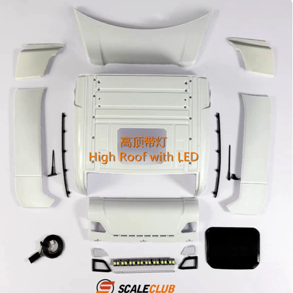 Scaleclub 1/14 Scania 770S Cabin Refit Engineering Version Mid-Roof High-Roof with Flowing Lights