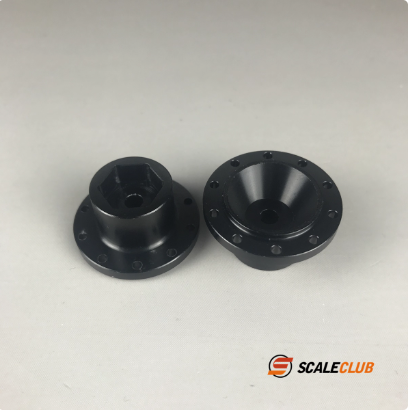 SCALECLUB Tamiya 1:14 tractor mud head universal upgrade metal front wide wheel narrow wheel