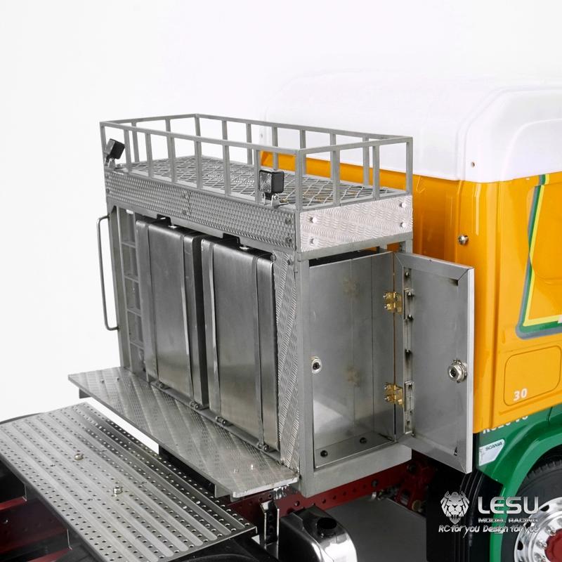 LESU 1/14 Tamiya heavy tractor truck model toy DIY modified model simulation equipment rack G-6181