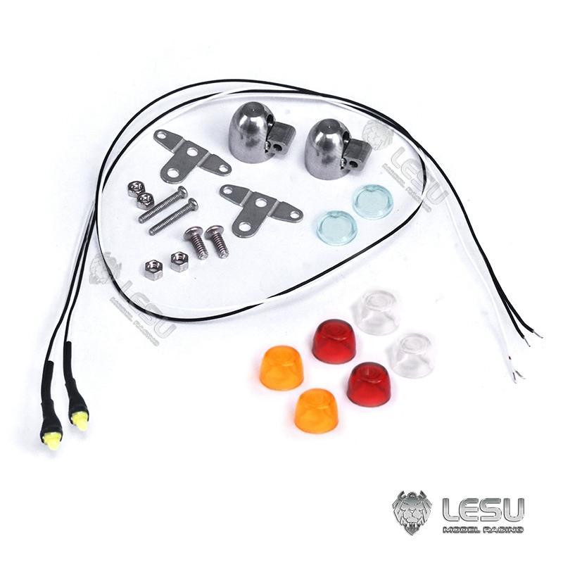 For 1/14 RC Truck Engineering Machinery Vehicle Model LED Width Lights Clearance Lights Warning Light Parts LESU S-1295