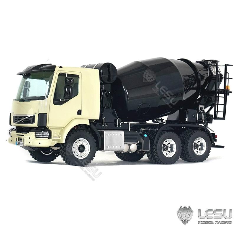 LESU 1/14 Tamiya Truck Model Metal Toy 6*6 Engineering Mixer Truck