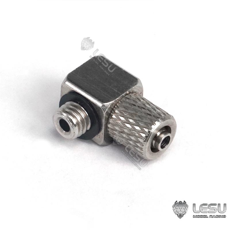 LESU hydraulic model modified steel galvanized precision straight through bend M5 oil nozzle 4*2.5MM oil pipe installation