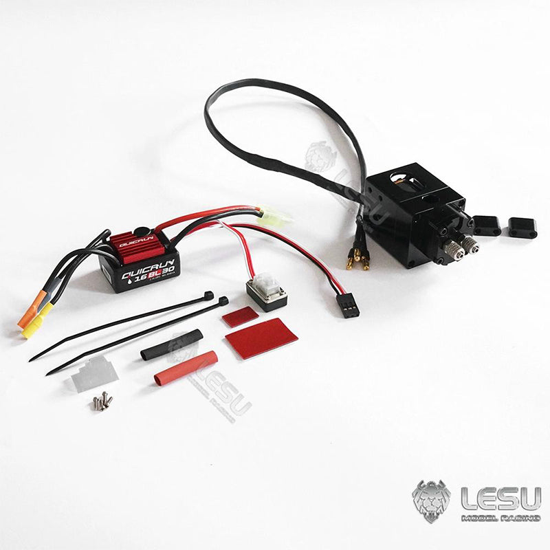 LESU 1/14 Tamiya dump truck loader engineering hydraulic model hydraulic oil pump brushless motor ESC Y-1503