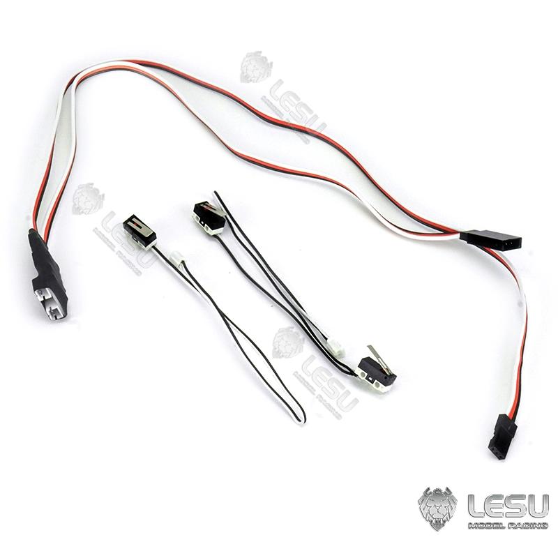 LESU 1/14 hydraulic three-way dump truck hydraulic system limit installation device