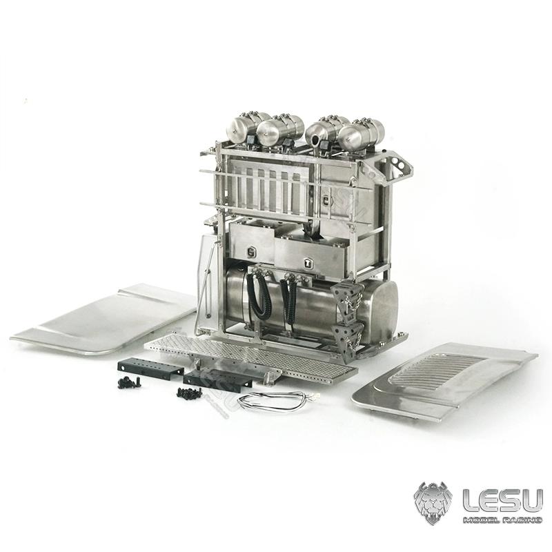 LESU 1/14 Tamiya Truck Simulation Model Heavy Duty Tractor Truck Metal Equipment Rack G-6177 Modified Car Parts