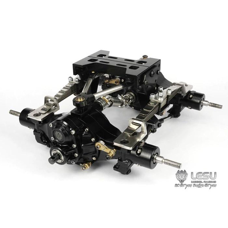 LESU 1/14 Tamiya tractor truck dump truck rear suspension assembly steel plate travel limiter