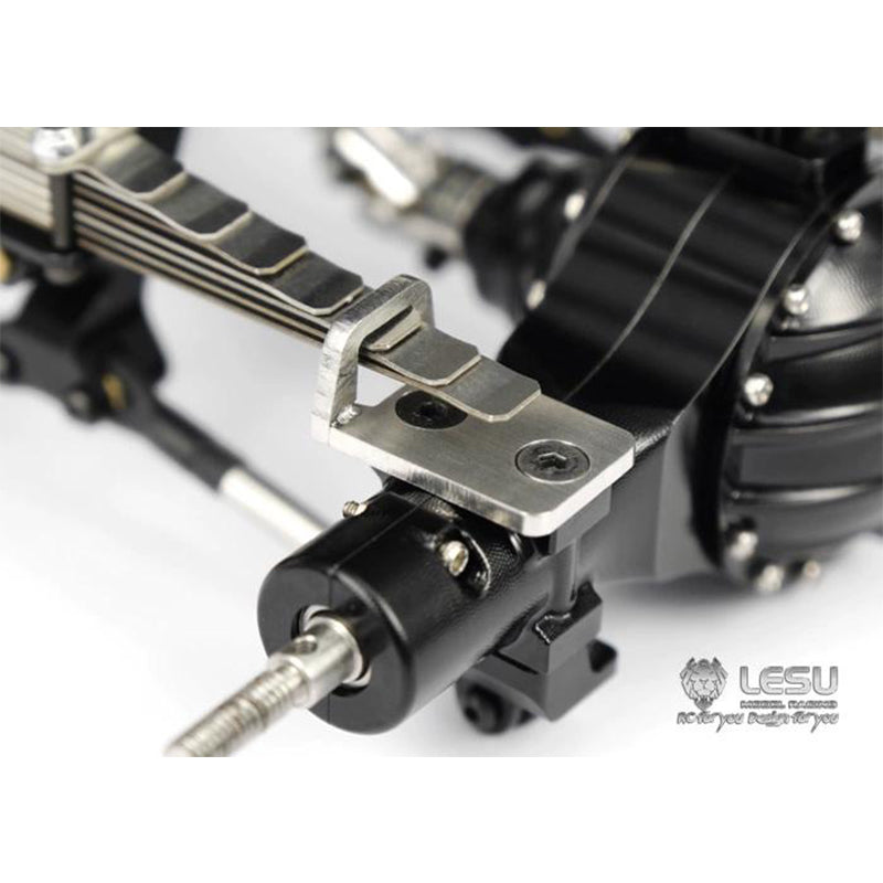 LESU 1/14 Tamiya tractor truck dump truck rear suspension assembly steel plate travel limiter