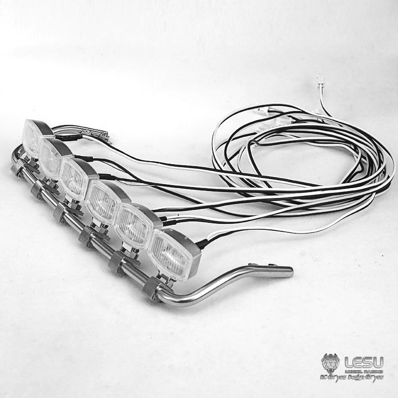LESU RC Truck Model High Top Spotlight LED Headlight Spotlight S-1249-B for 1/14 Tamiya TGX26.540 Traction Truck Model Toy Parts