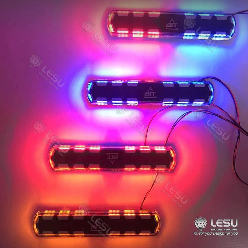 LESU 18 modes LED red, blue, yellow and orange light S-1280 for Tamiya 1/14 RC truck warning top light upgrade modification