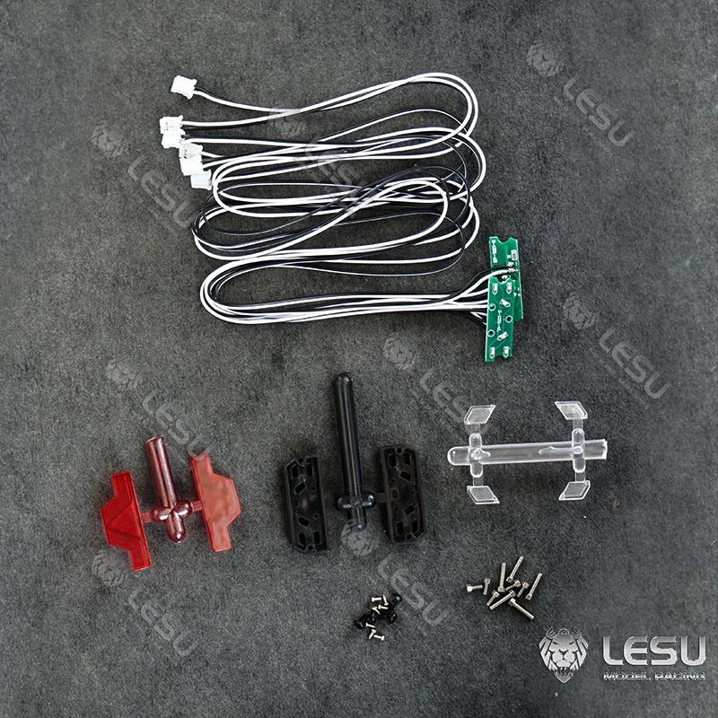 LESU 1/14 RC Truck Semi-trailer DIY modified taillight set S-1281 for LESU new trailer taillight