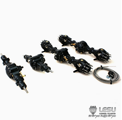 1/14 truck Tamiya tractor axle Q-911 small bridge egg series flange differential lock bridge mud head model LESU