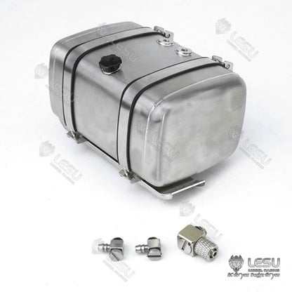 LESU G-6239 1/14 Truck Model 3348 Stainless Steel Flat Simulation Hydraulic Tank Tamiya Truck Universal Upgrade Modification