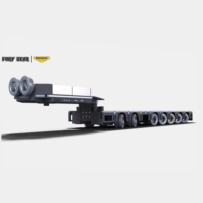 scaleclub 1/14 5+2 follow-up steering heavy engineering vehicle trailer heavy trailer large transport