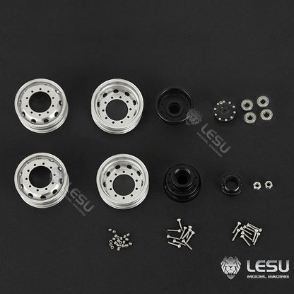 1/14 simulation truck Tamiya tractor trailer metal wheel W-2058 non-powered bearing version wheel LESU