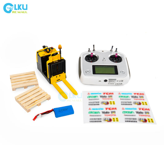 HT HOBBY 1/14 Mini Remote Control Electric Metal RC Model Yale MO55 Forklift with Lighting and Sound System