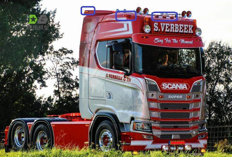 DG Model Tamiya 1/14 Scania R620 56323 R730 Marker Lights