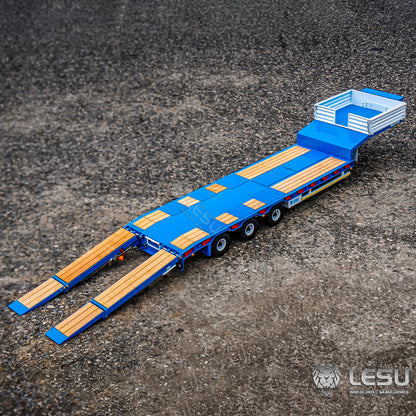 LESU 1/14 Tamiya engineering truck special semi-trailer hydraulic lift tailgate high load equipped with airbag suspension small wheel
