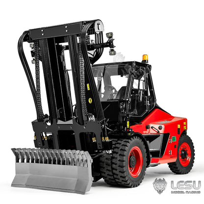 LESU 1/14 Simulation Heavy Forklift Model Toy Aoue-LD160S Forklift Attachment Collection