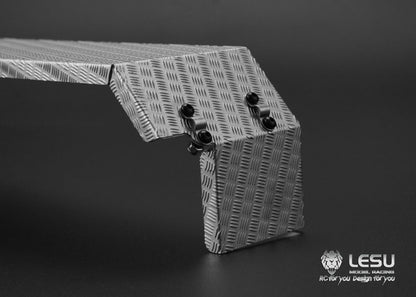 1/14 Truck Three-axle Fender LS-20160901-A-6 Stainless Steel Sand Plate Heavy Towing DIY Engineering Vehicle Model
