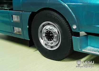 Tamiya 1/14 tractor aluminum alloy front wheel hub W-2017 wide bell mud truck military truck DIY accessories model LESU