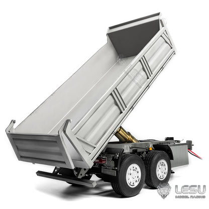 LESU 1/14 dump truck with central hydraulic cylinder lifting CNC bucket LS-A0051-A