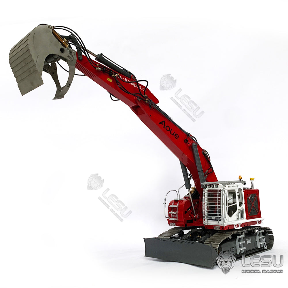 LESU 1/14 Engineering Machinery Model Excavator ET35 Modified Quick Change Hydraulic Grab Bucket Attachment