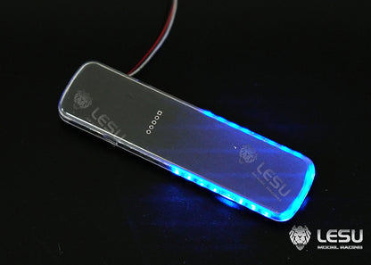 S-1311-B -RB for Tamiya 1/14 RC Truck LESU LED Red Blue Yellow Variable Mode Metal Engineering Vehicle Warning Light Parts
