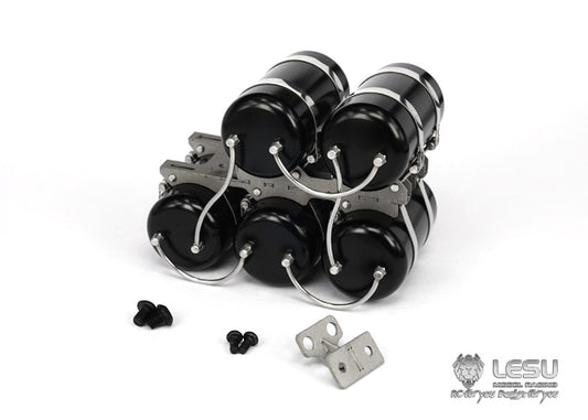 LESU G-6120 1/14 Truck Model Simulation Metal Gas Tank Accessories Tamiya Traction Truck Mud Truck Upgrade Modification or DIY