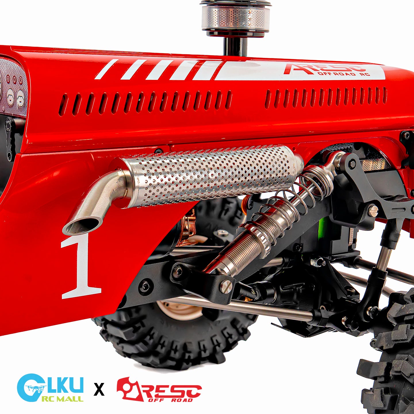 Aresc TG-1 Rock Crawler MK1330 Vintage Tractor 1/10 Scale Full Metal CNC Precision Machined