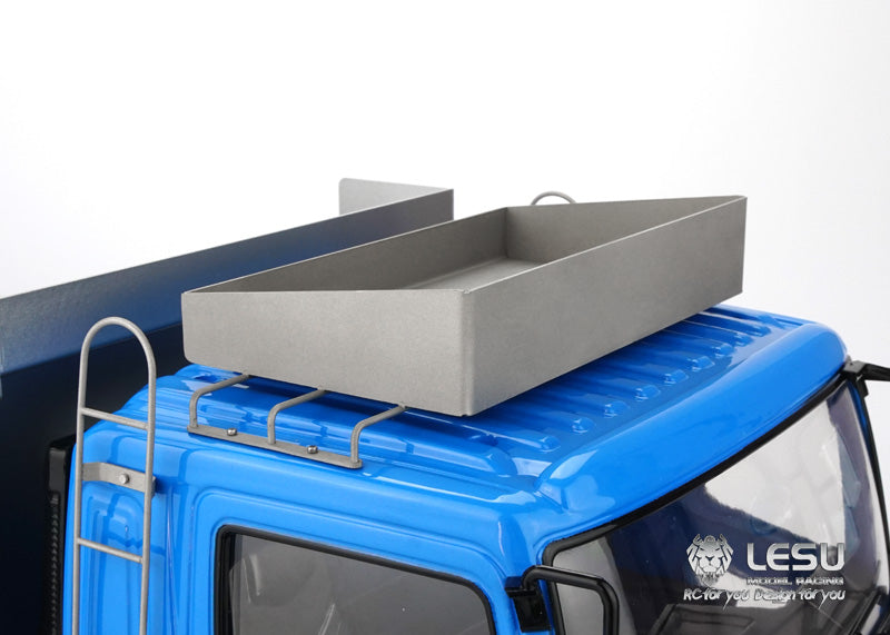 LESU 1/14 Tamiya Hino Truck Metal 6X6 High Torque Hydraulic Dump Truck Model Chinese Style LS-20130014-B