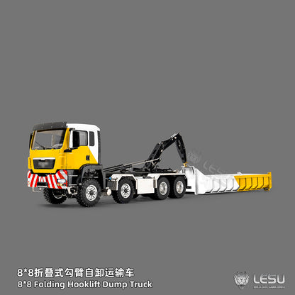 1/14 TGS 8×8 Folding Full‑Dump Roll‑Off Truck, 1‑Pump 5‑Spool Valve V2.0, LESU LS‑Z0098
