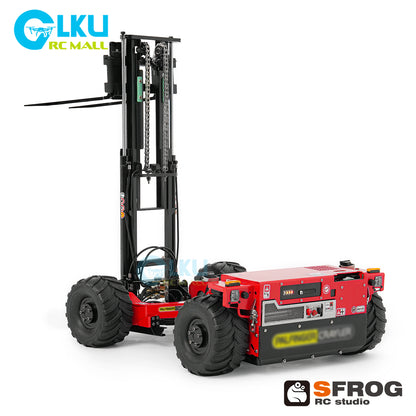 1/14 Scale RC Forklift SFROG-BM214 4WD Hydraulic Remote Control Construction Vehicle with Light & Sound