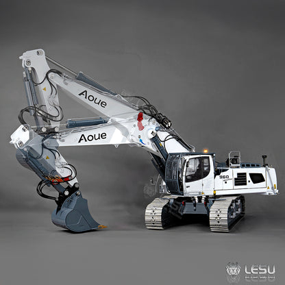 LESU 1/14 Fully Hydraulic Remote Control Model Simulation Excavator Aoue-LR960 Demolition Machine Excavator