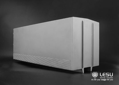 LESU 1/14 Truck Model Long 6X4 Flatbed Truck Modified Stainless Steel Container LS-A0015