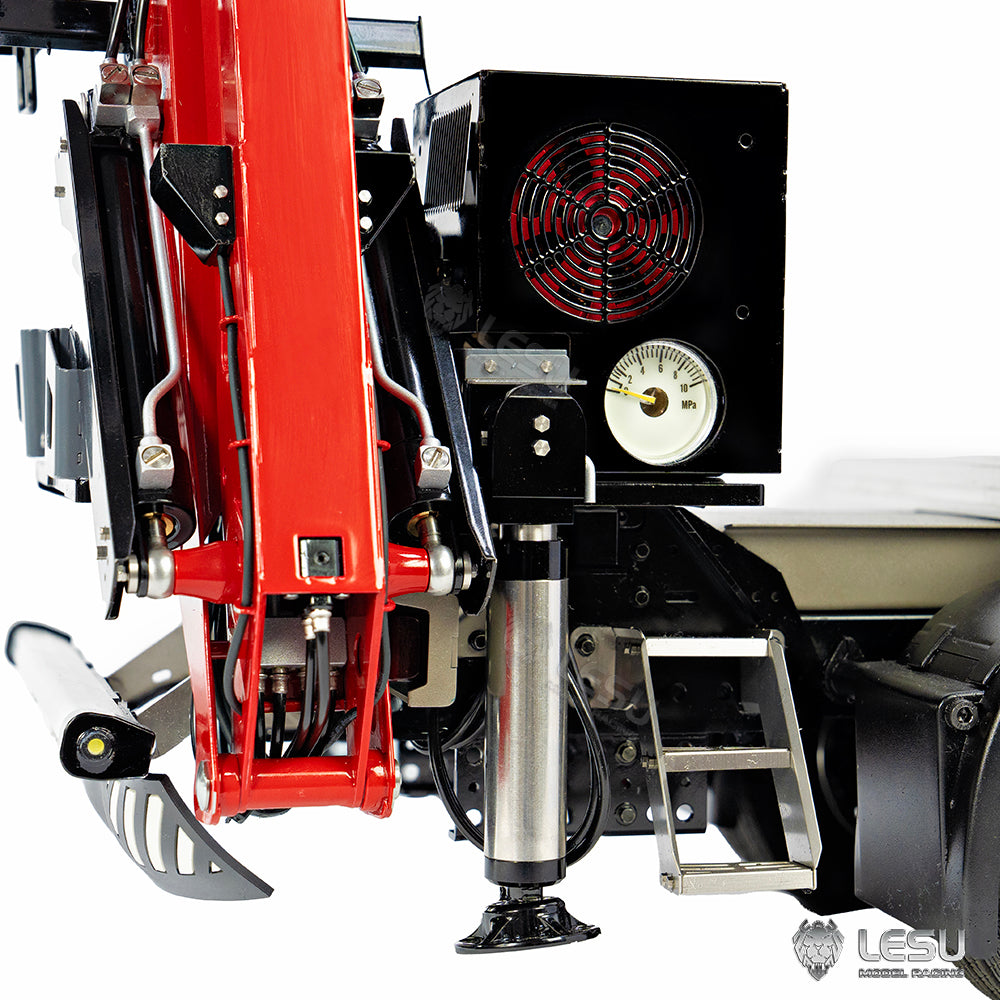 1/14 Truck Tractor Model Hydraulic Truck Crane Timber Crane with Flying Arm LS-A0002 Tamiya 8-way Valve