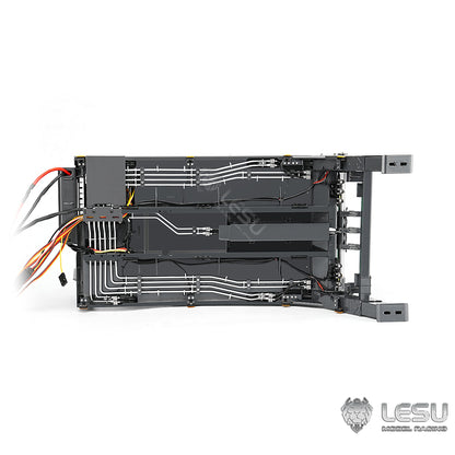 LESU 1/14 Truck 4*4 Hydraulic 4 Valve Rocker Tipper Loader High-end Neat Integrated Welded Copper Pipe