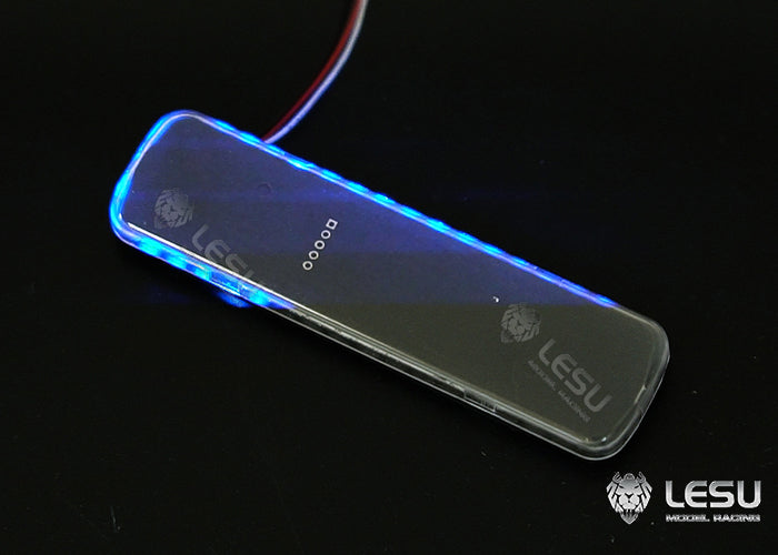 S-1311-B -RB for Tamiya 1/14 RC Truck LESU LED Red Blue Yellow Variable Mode Metal Engineering Vehicle Warning Light Parts
