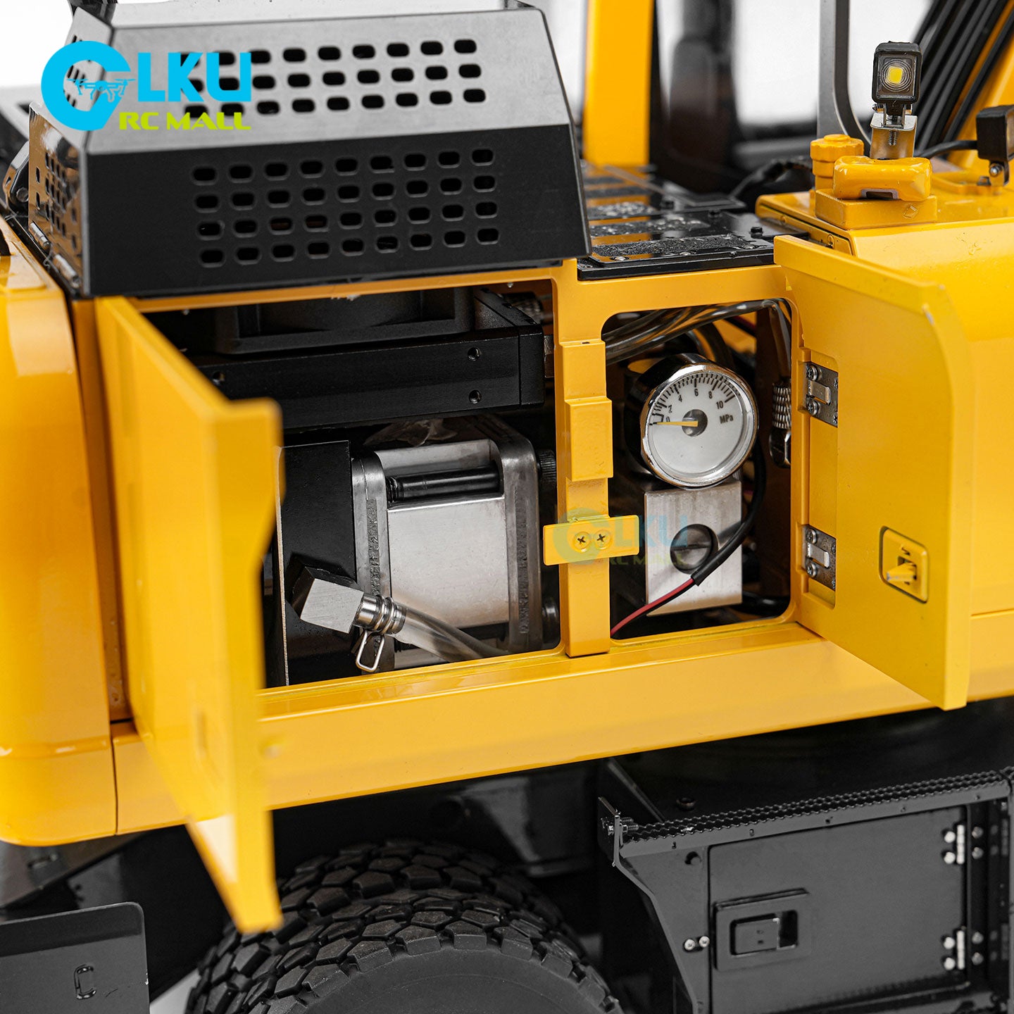 DKMODEL 1/12 PW180 Wheeled RC Hydraulic Excavator